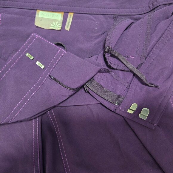 Athleta All Terrain Purple Pleated Skirt Size 4 - Picture 4 of 4